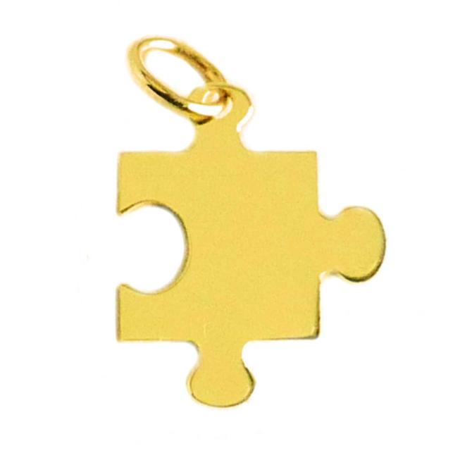Złota zawieszka puzzel próba 585 Z28