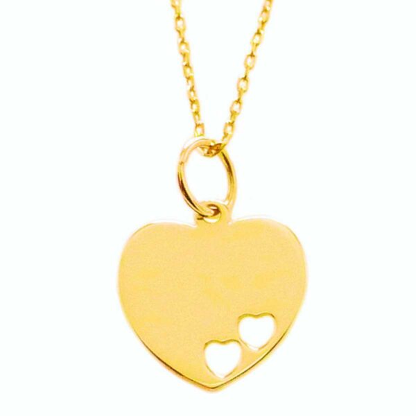 Złota zawieszka serduszko próba 585 Z17