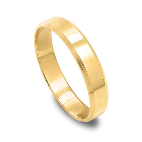 Obrączka złota ślubna szerokość 4 mm próba 333 model 5-02