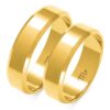 Obrączka złota ślubna szerokość 6 mm próba 585 model 5-10 - obrazek 2