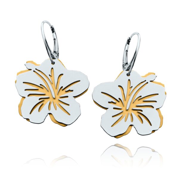 Srebrne kolczyki kwiatki K08