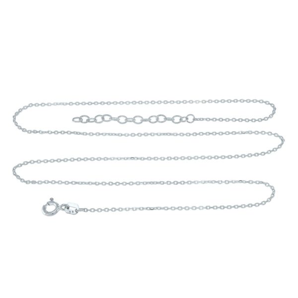Srebrny łańcuszek ankier diamentowany Ł01