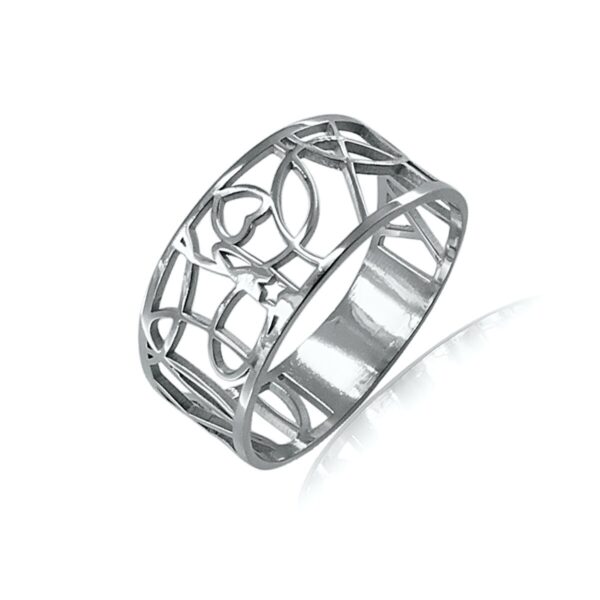 Pierścionek srebrny ażur P21