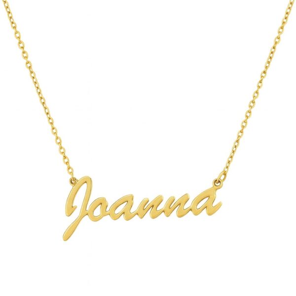 Naszyjnik z imieniem złocony srebro 925 personalizowany prezent świąteczny NW40