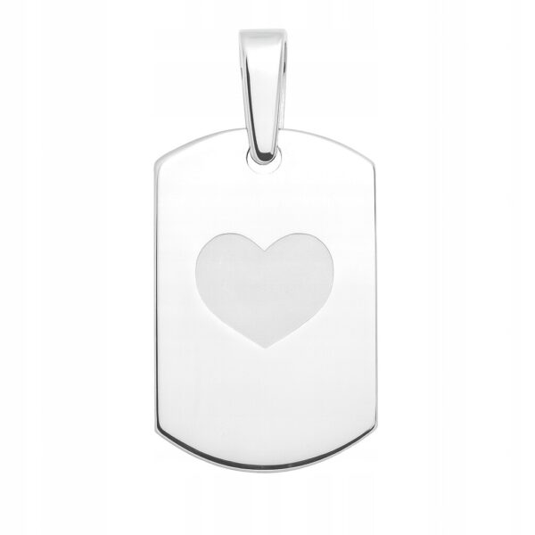 Zawieszka srebrna 925 serce biżuteria prezent dla niej i dla niego Z59